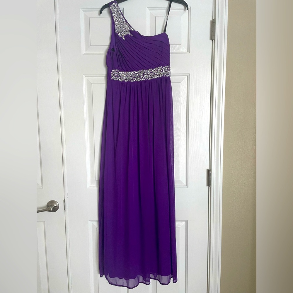 Bedazzled Purple Formal Dress
